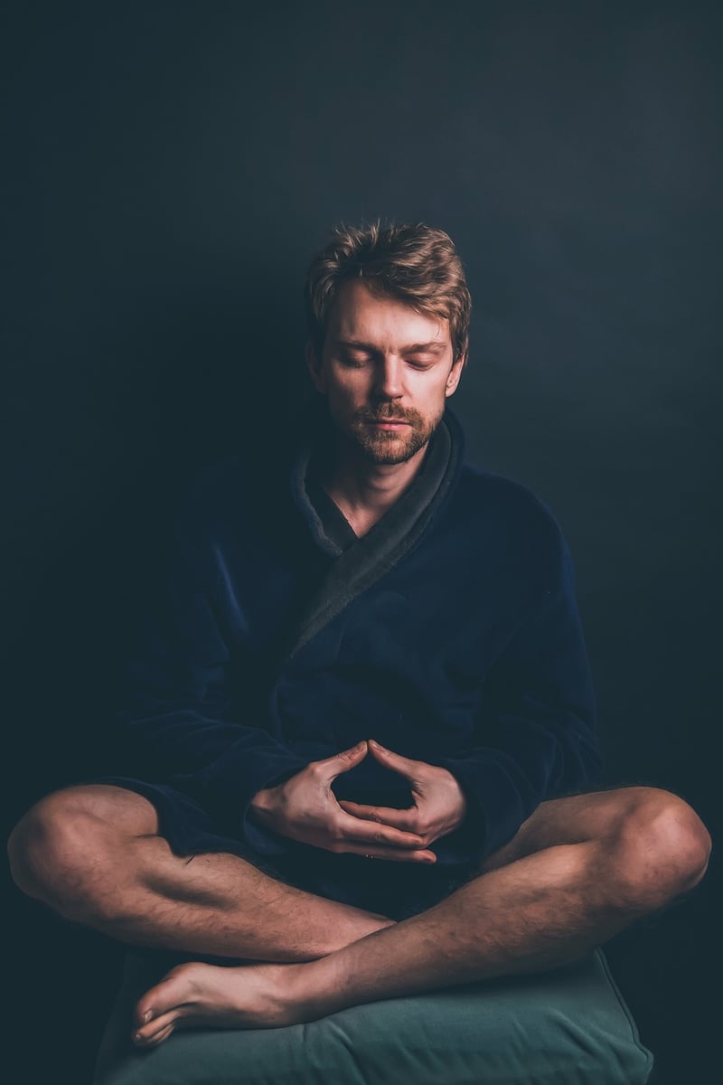 Woman practicing yoga meditation